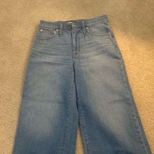 Madewell Highwaisted Wide-leg Crop Jeans Size 27